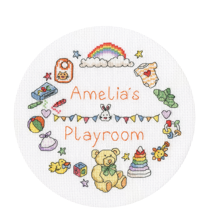 My play room Embroidery hoop