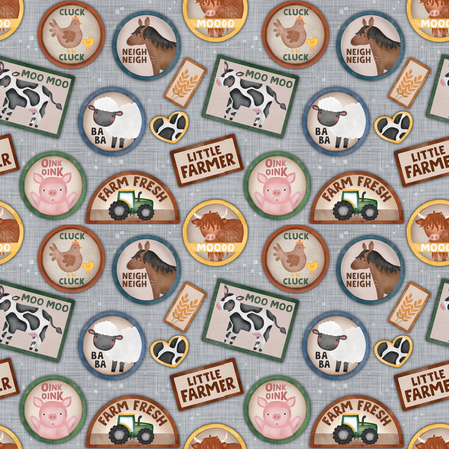 Farm Stamp Adult Dress