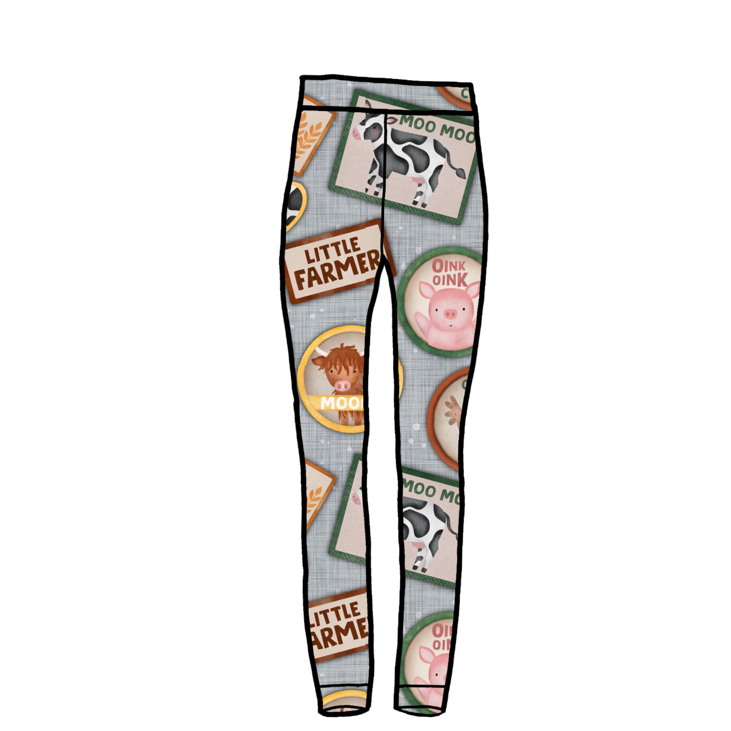 Farm stamps Adult Leggings