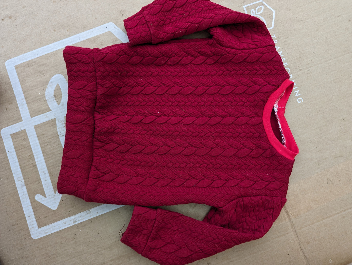 Cable knit jumpers 6-12 months