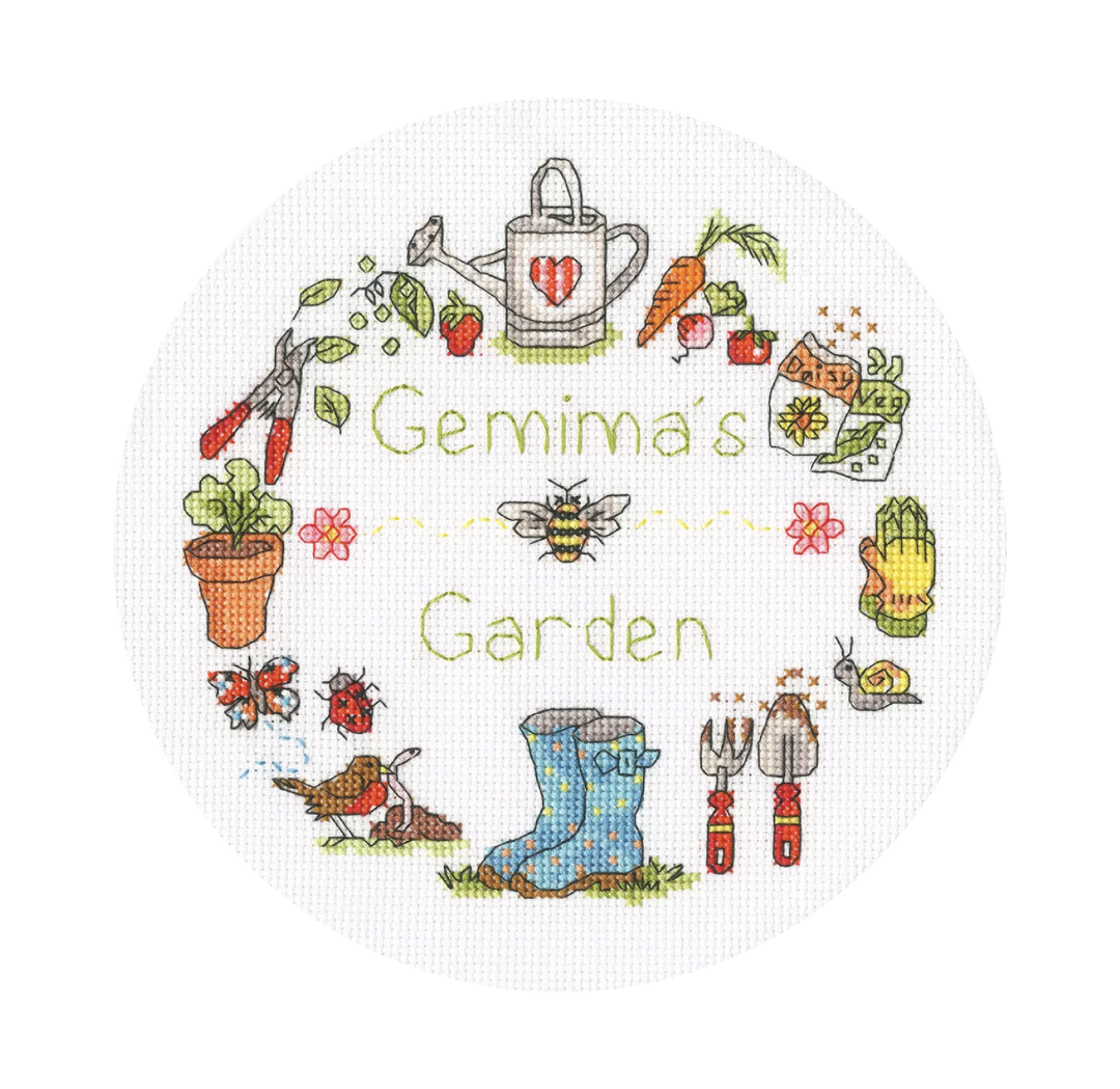 My Garden Embroidery hoop