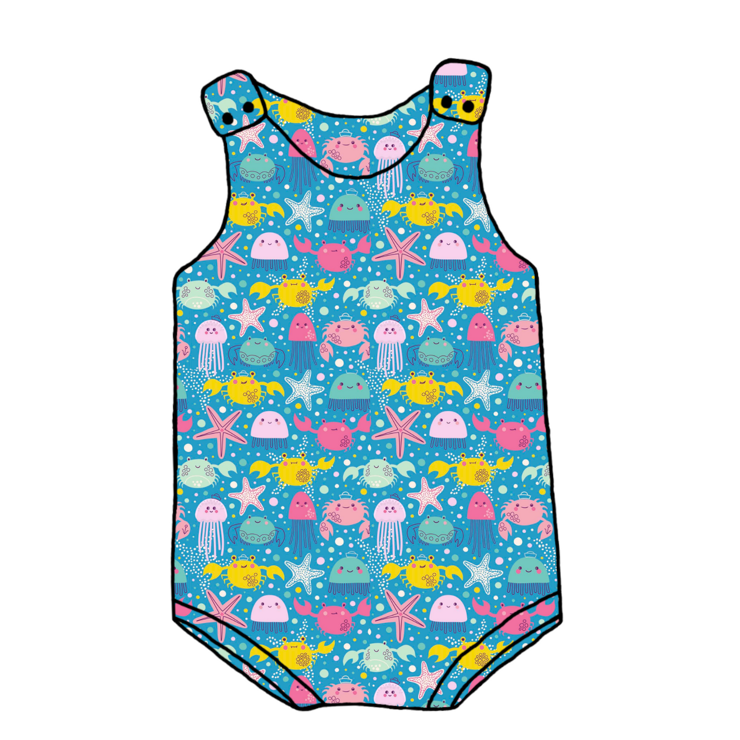 Seaworld Party Bummie Romper