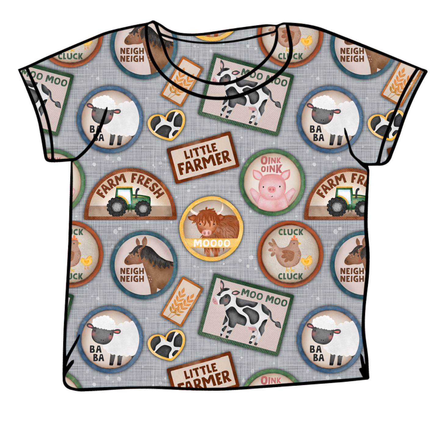 Farm stamps Adult T-shirts