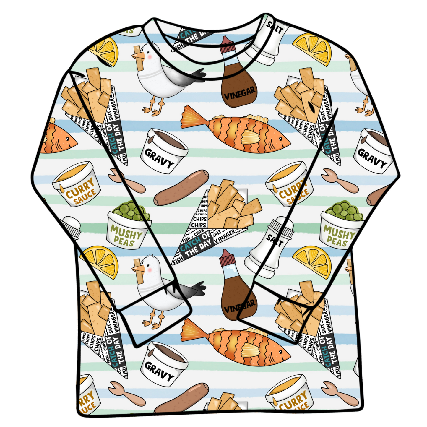 Fish and chips Adult Jumpers and Hoodies