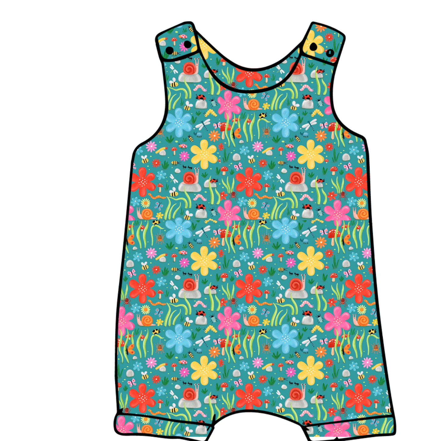 Busy bugs Short Legged Romper