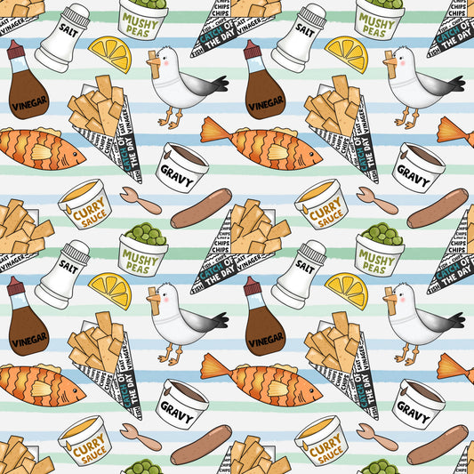 Fish and Chips Cross Back Dress