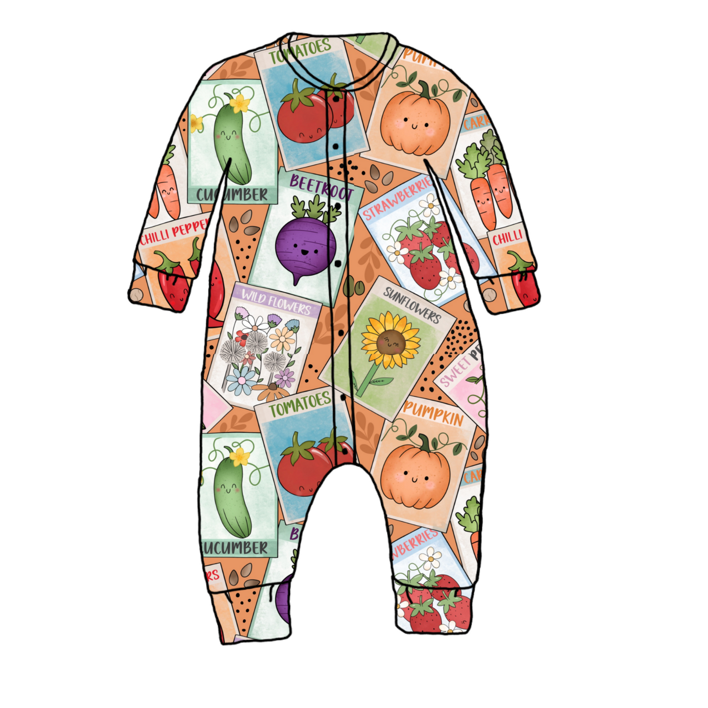 Happy Seeds Onesie