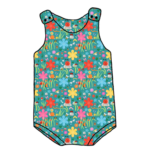 Busy bugs Bummie Romper