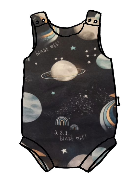 Blast Off Bummie Romper