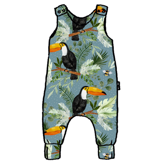 Toucans Long Legged Romper