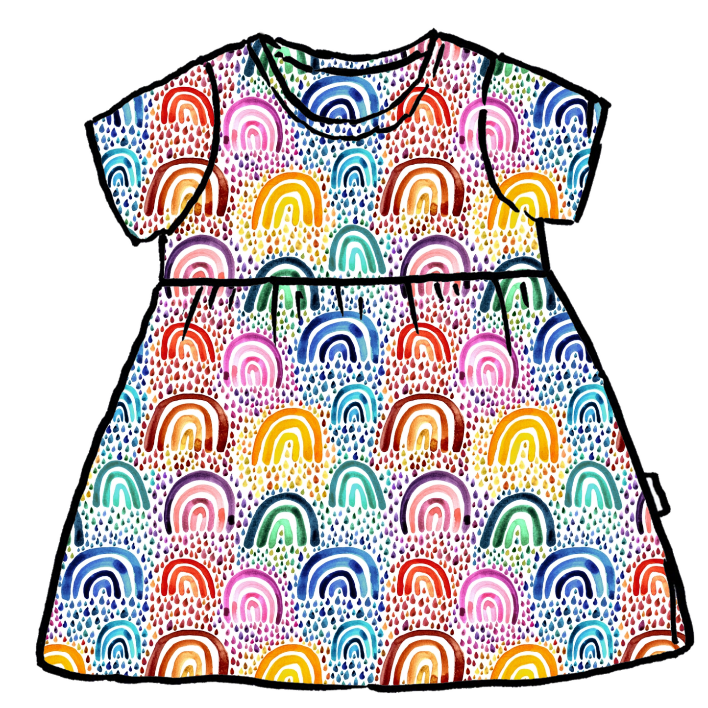 Rocking Rainbows T-shirt Dress