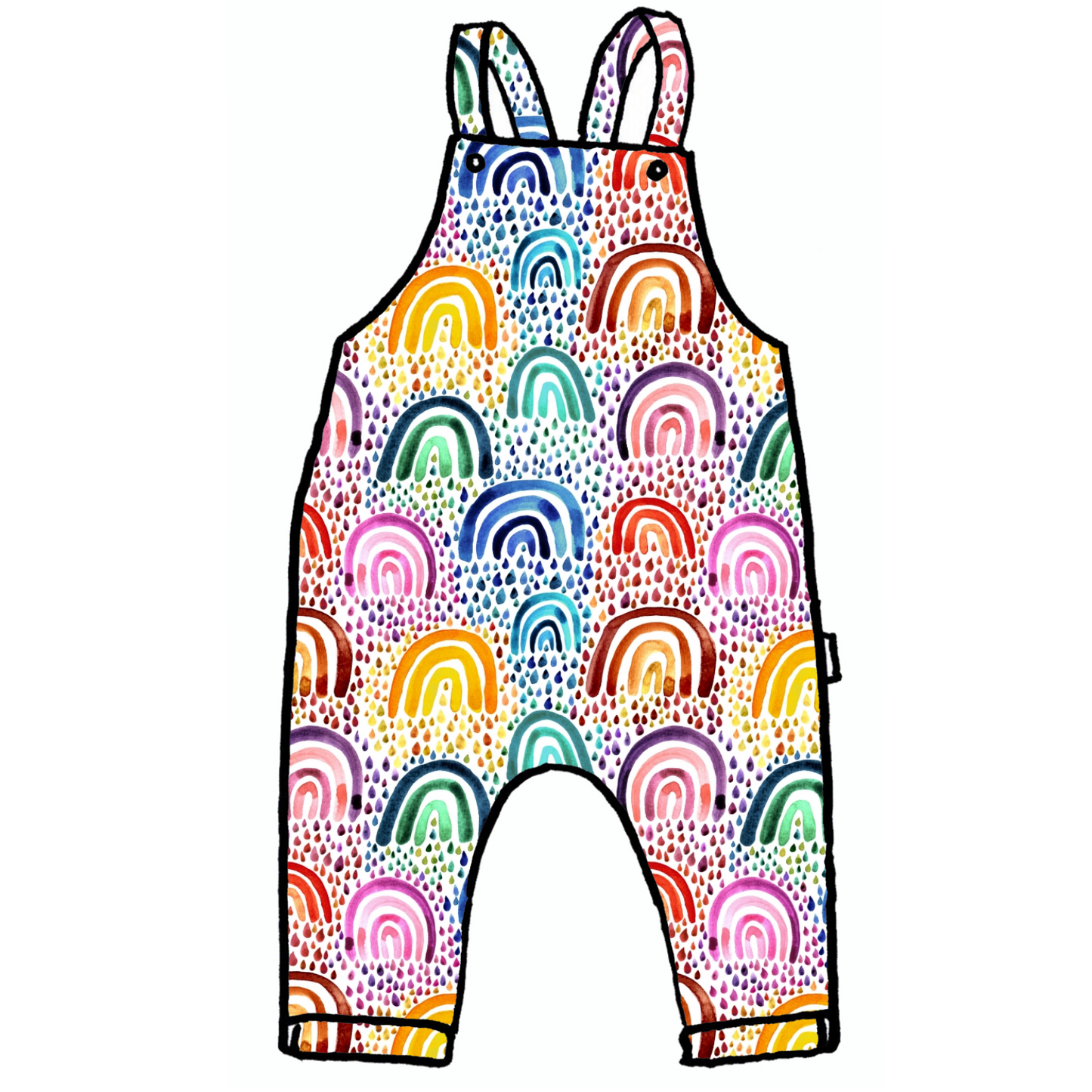 Rocking Rainbows Dungarees